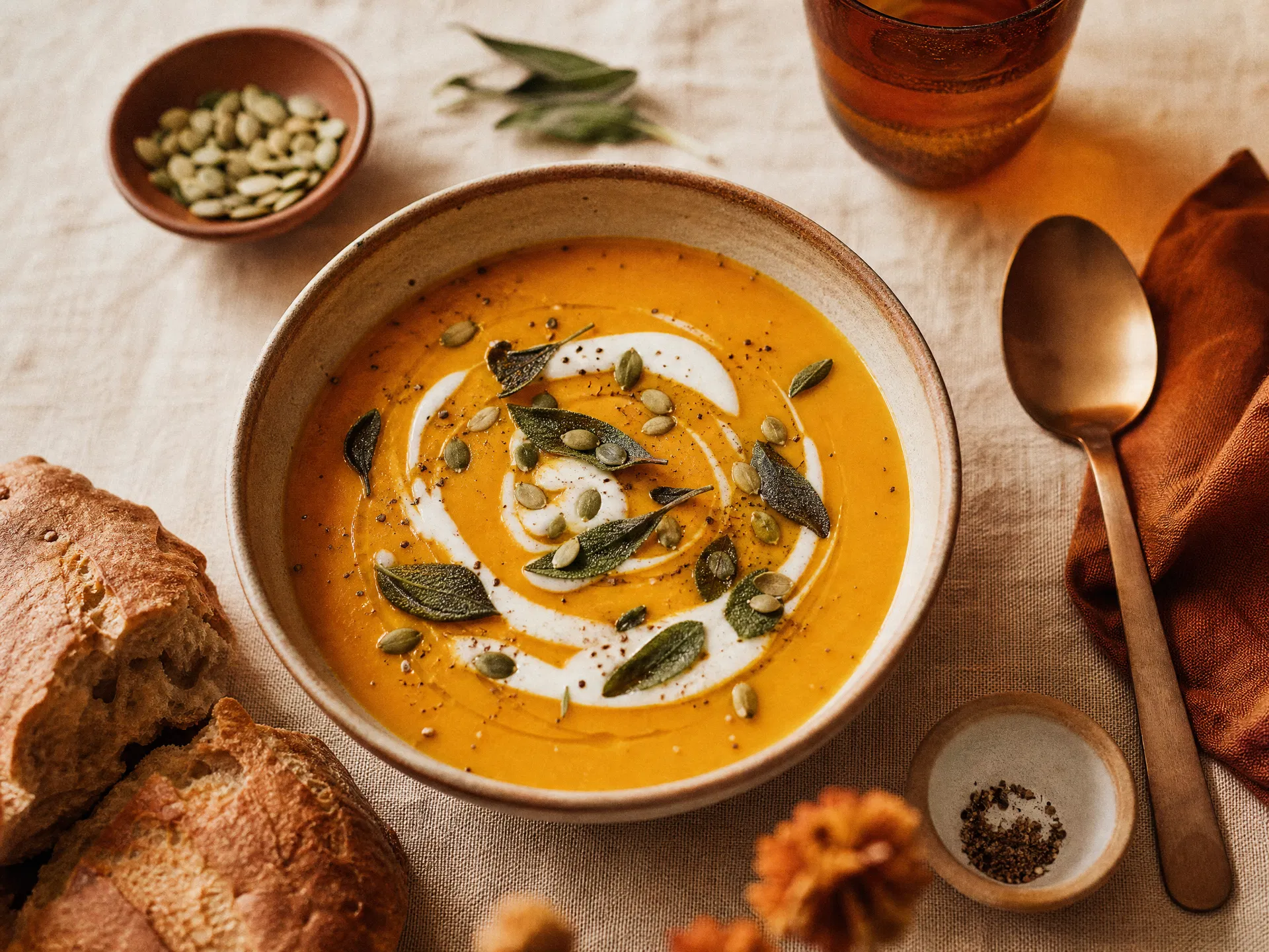 Squash Soup for the First Cold Snap