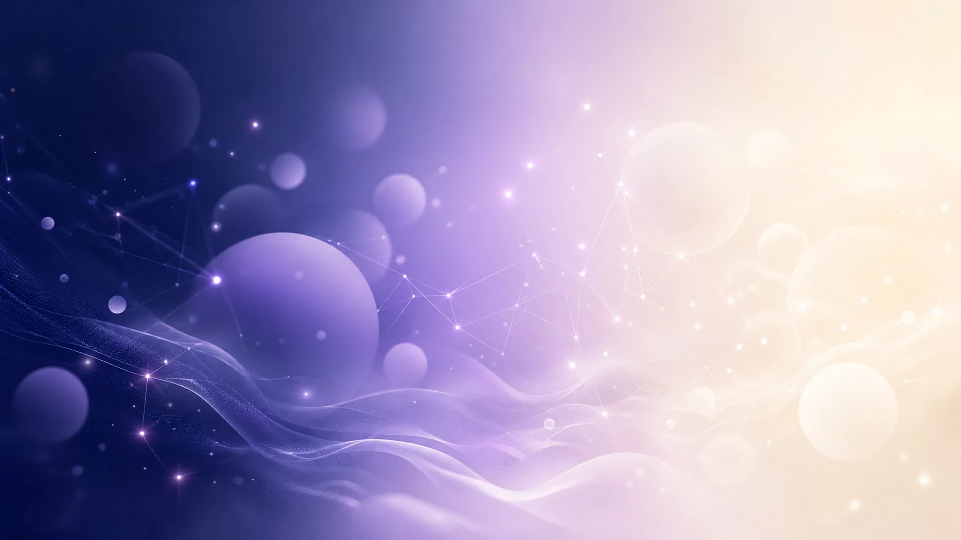 Abstract atmospheric background with flowing midnight blue and lavender gradients